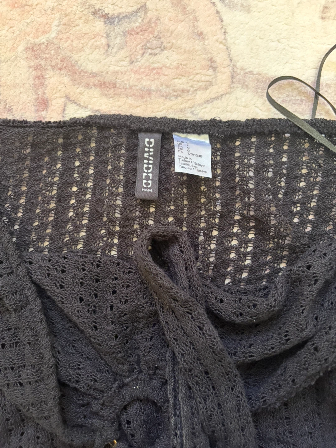 H&M Black Crochet Halter Top - photo 3