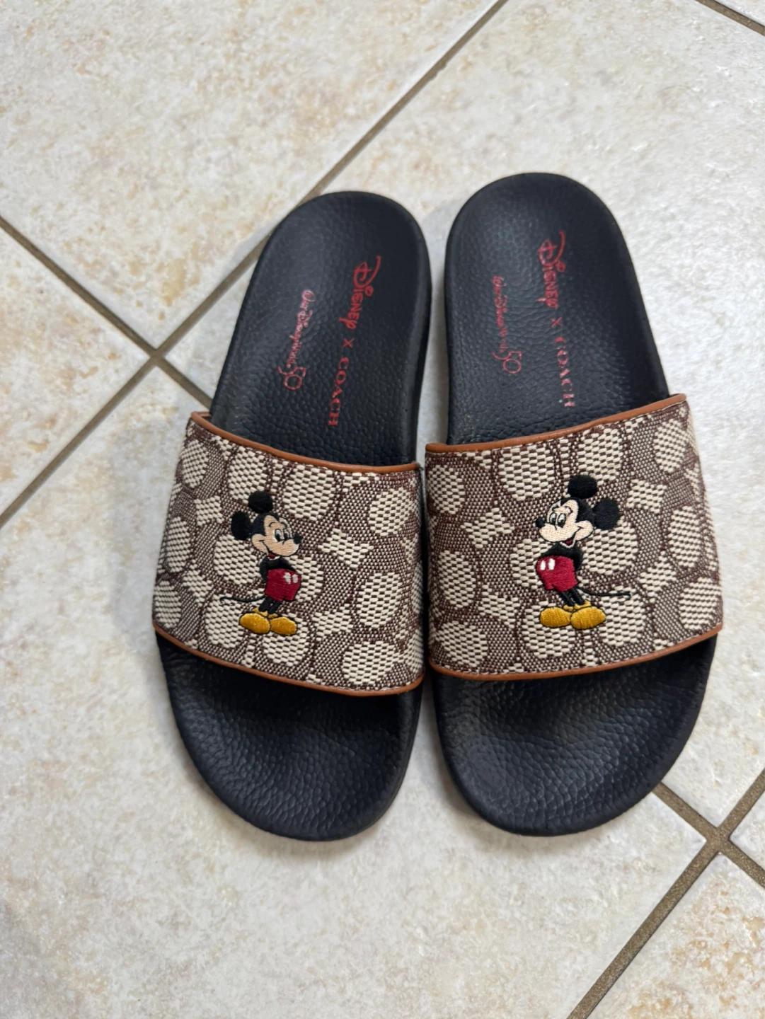 Coach x Disney Mickey  Mouse Slides - photo 3