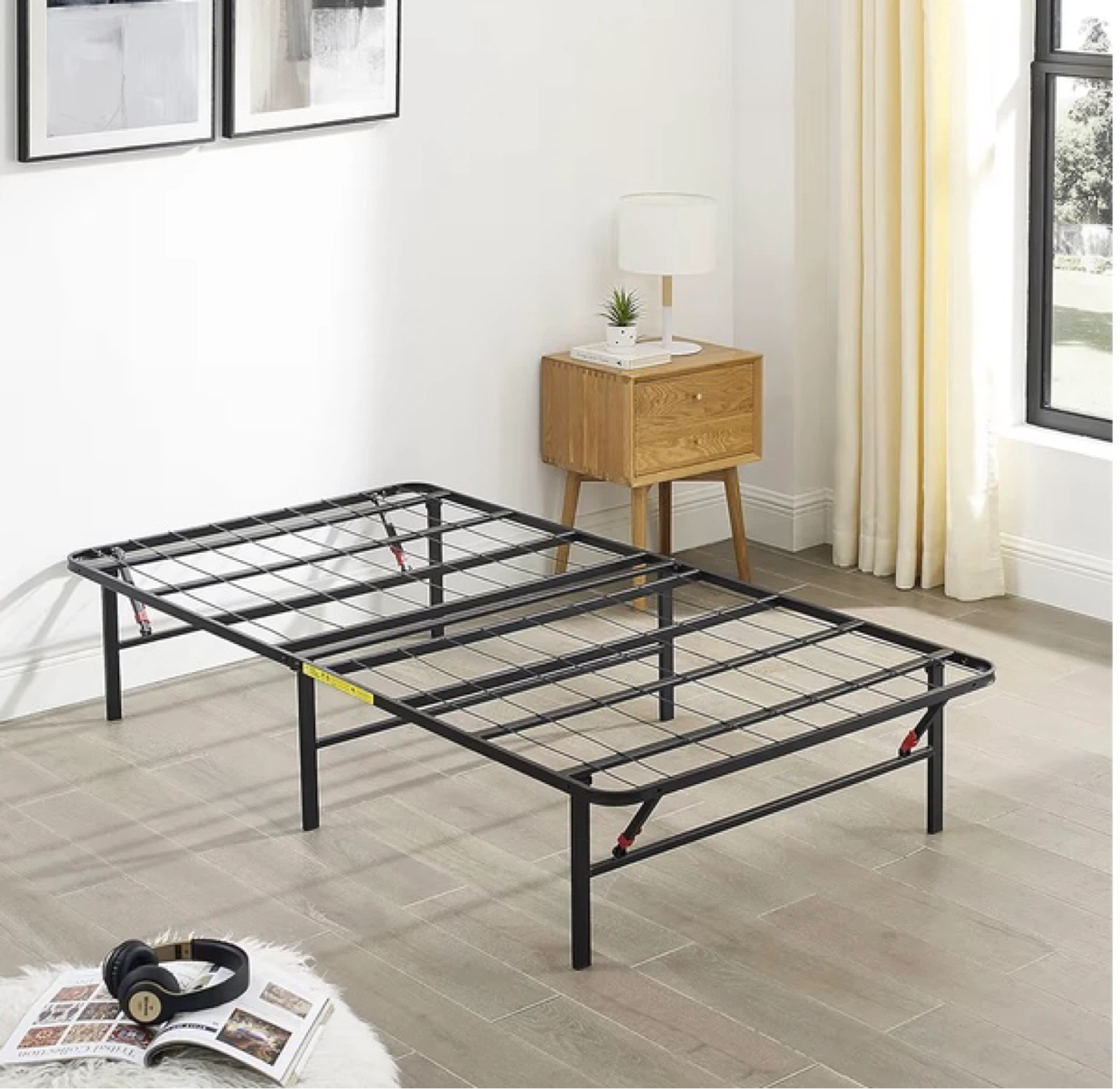 Foldable twin bed frame and mattress - photo 2