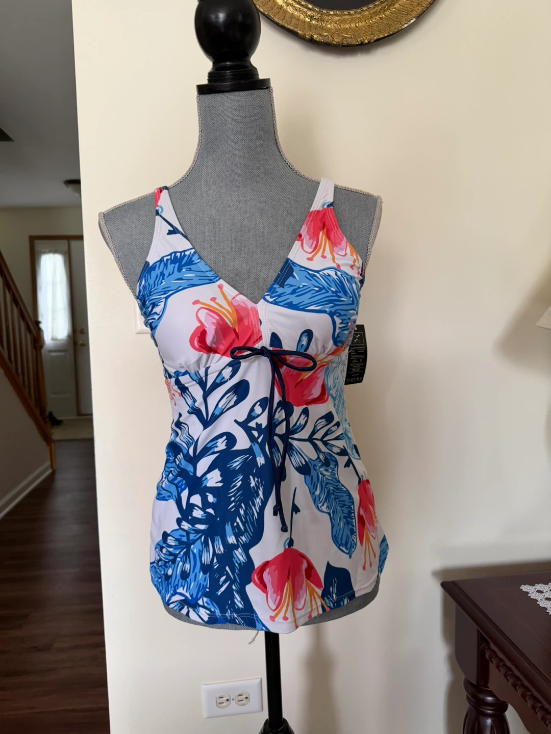 BikinX Women's Floral Tankini Top Size S