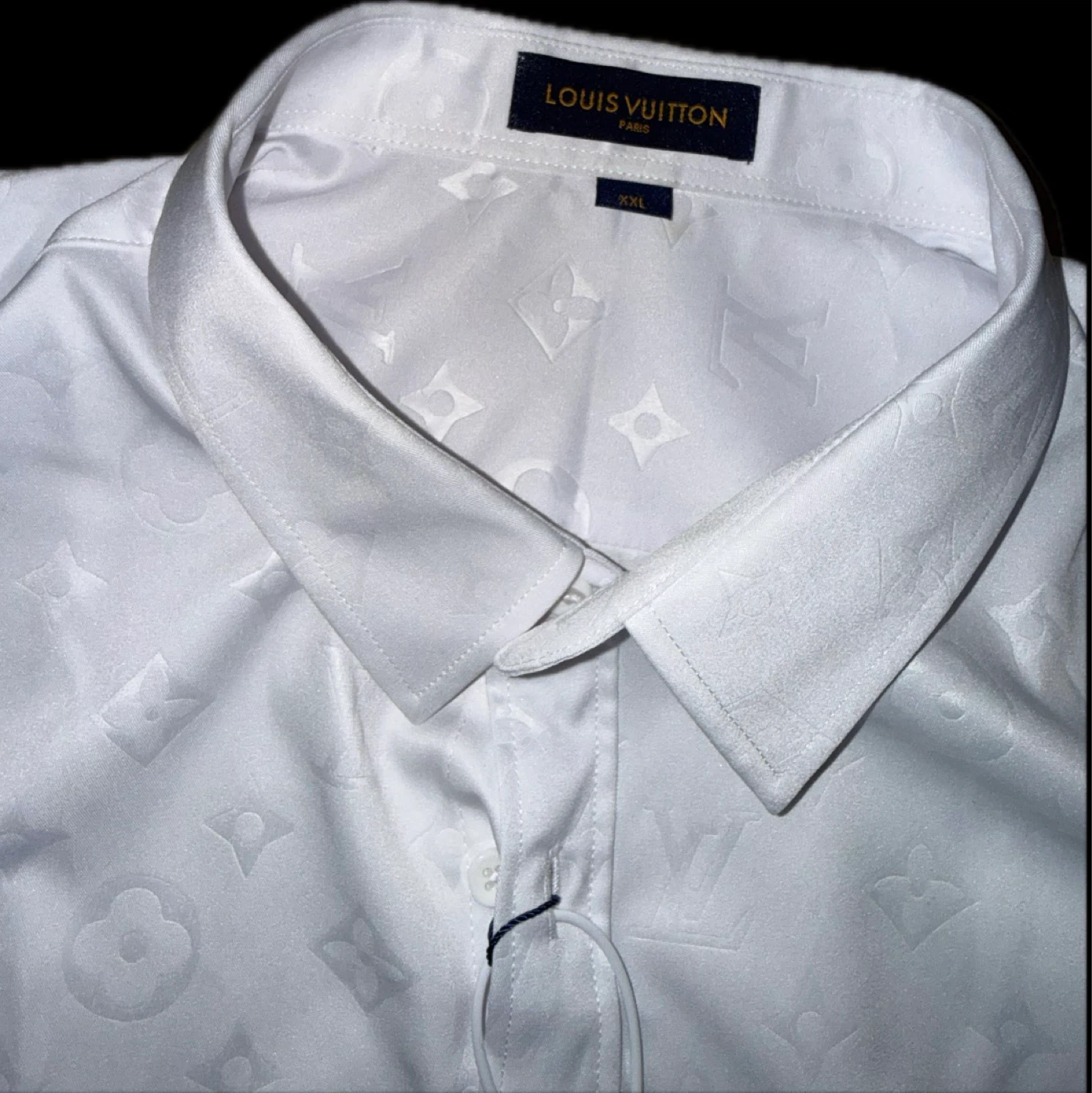 Louis Vuitton White Monogram Button-Up Shirt XXL - photo 2