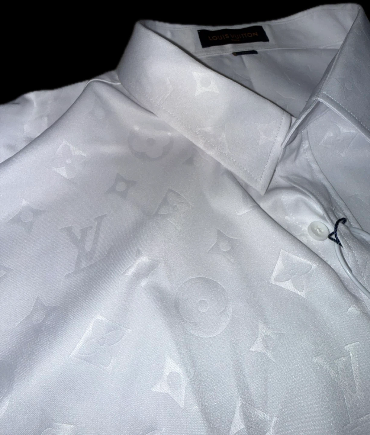 Louis Vuitton White Monogram Button-Up Shirt XXL - photo 3