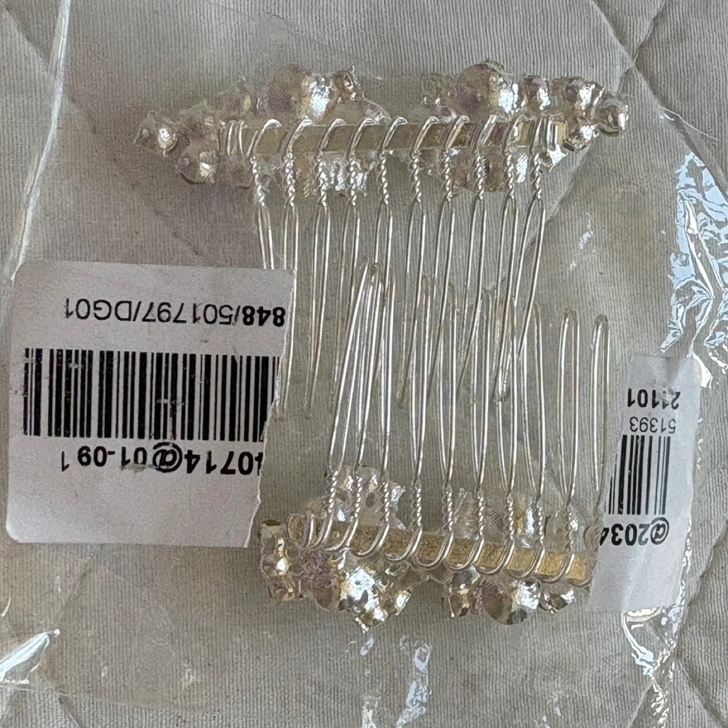 Brand new pair of small hair combs with Rhinestones