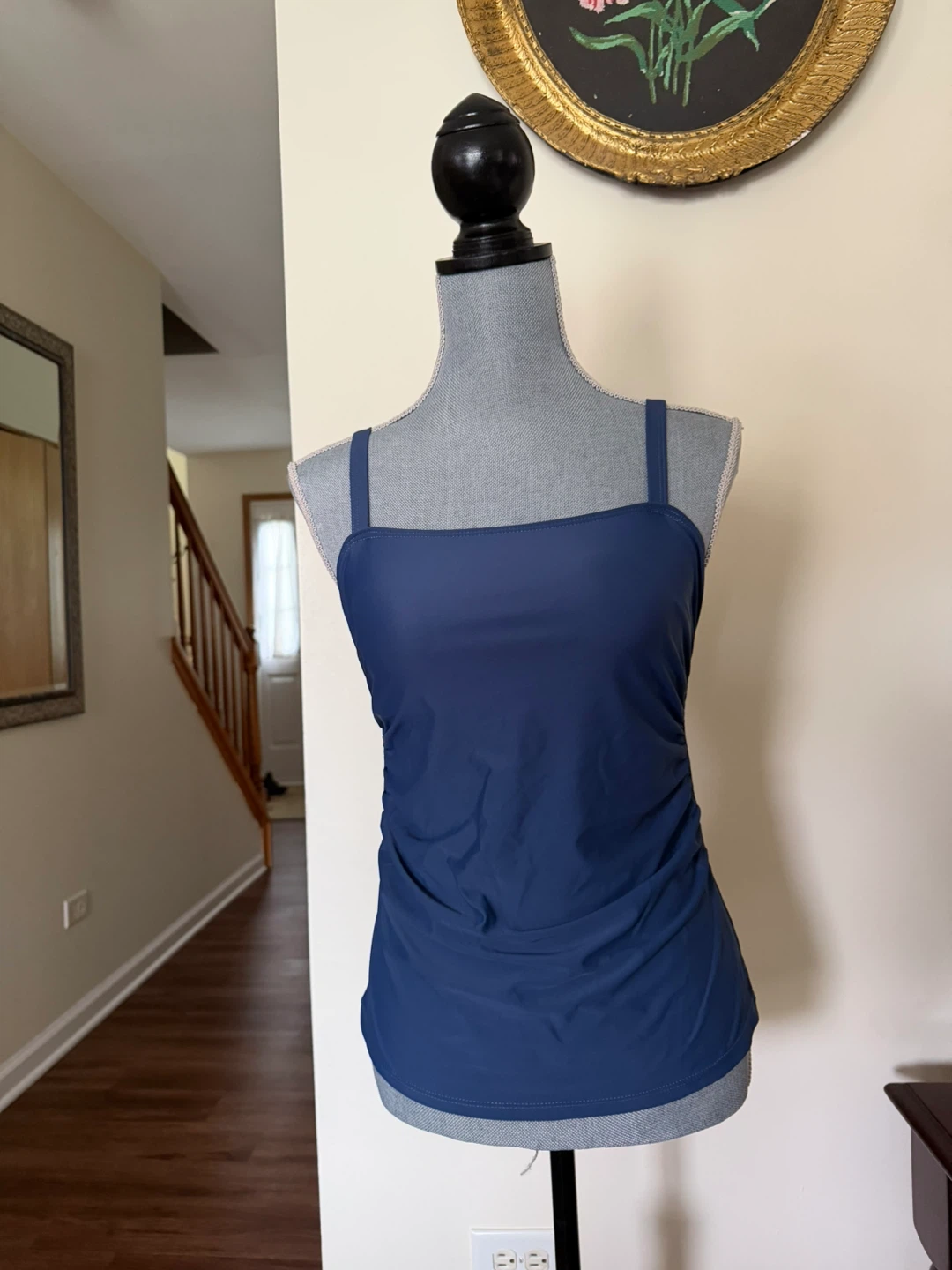 Blue Tankini Top Size S