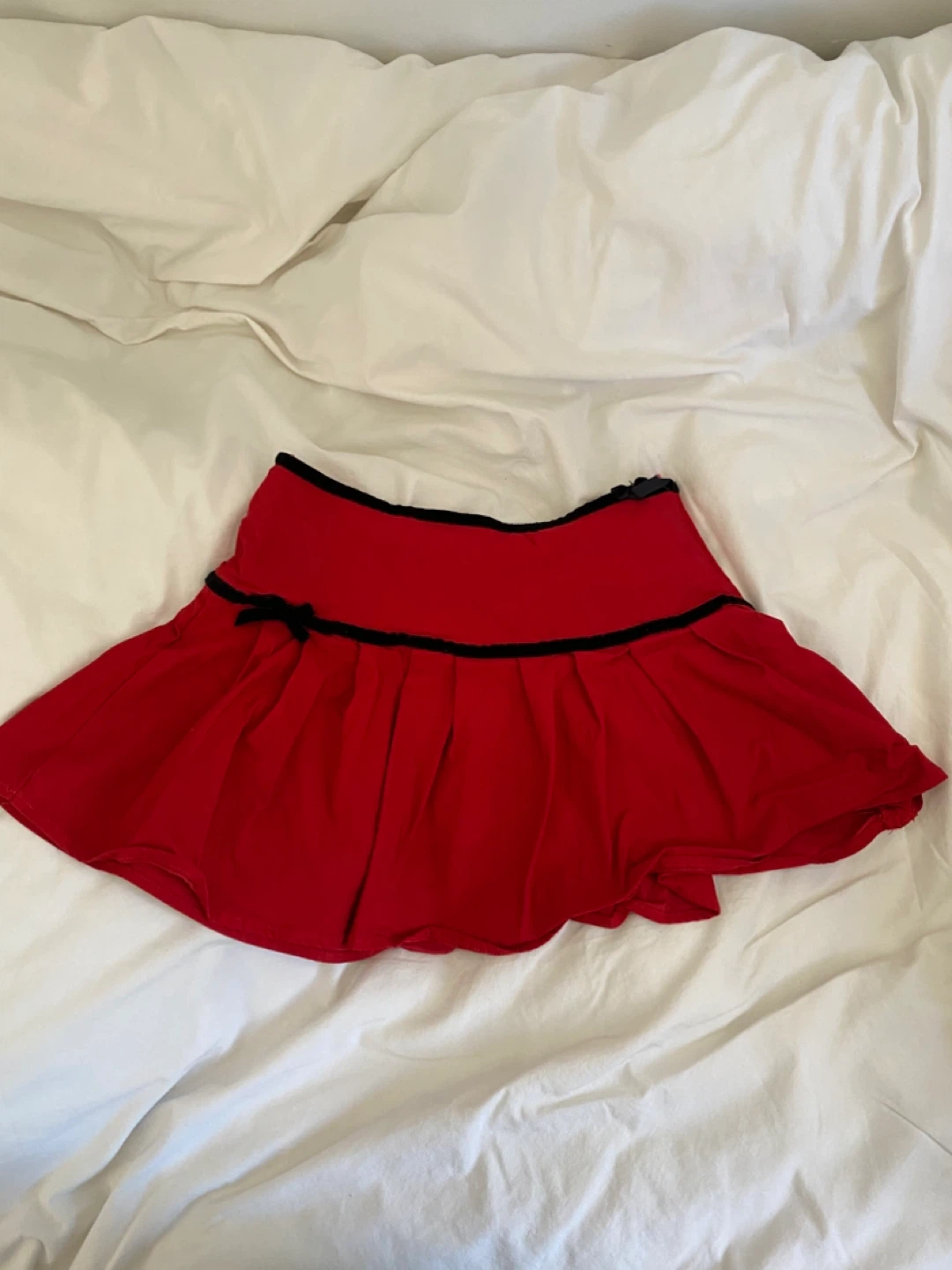 Forever 21 Red Skirt with Black Trim