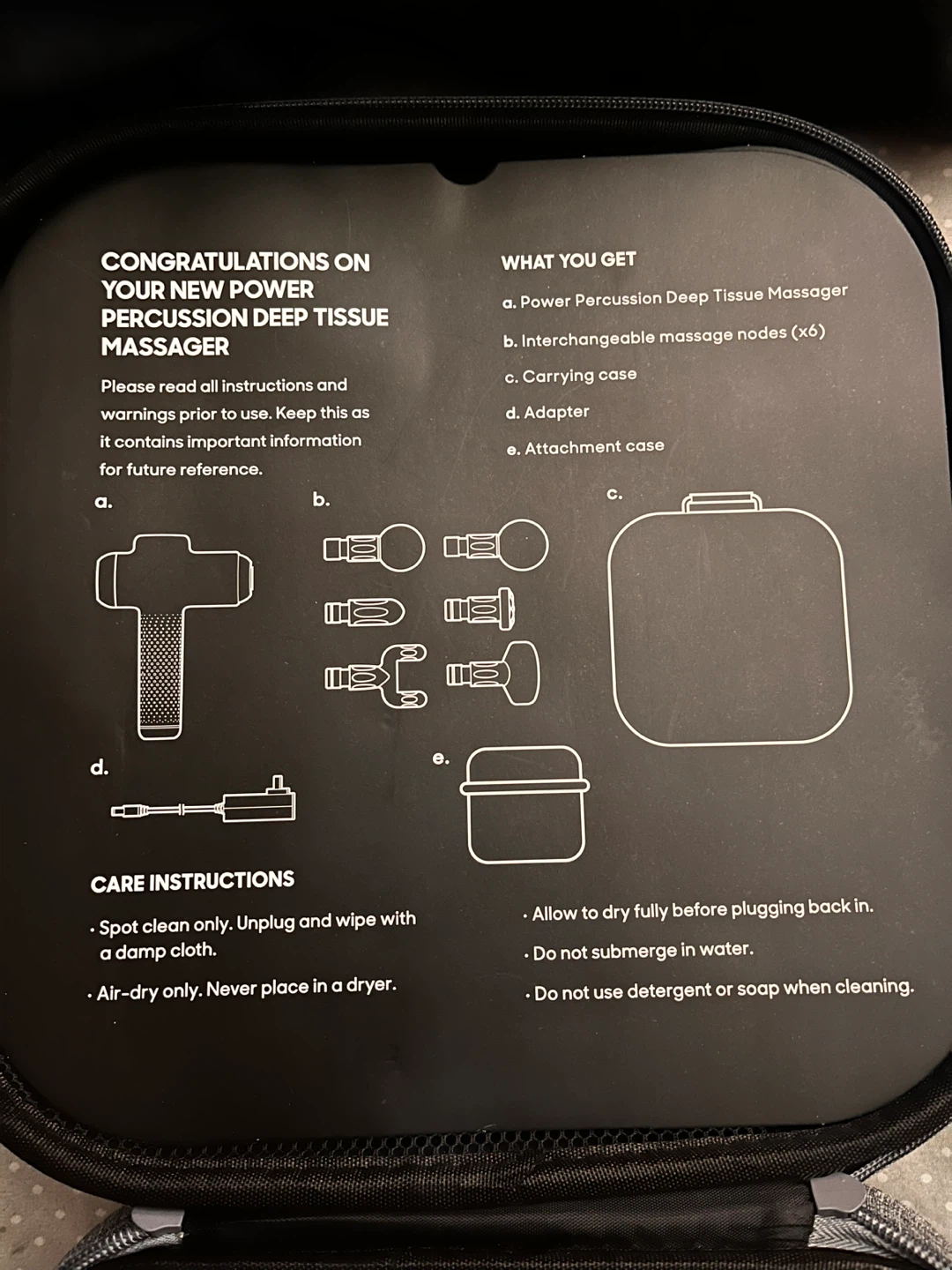 Sharper Image Deep Tissue Massager Accessories - photo 2