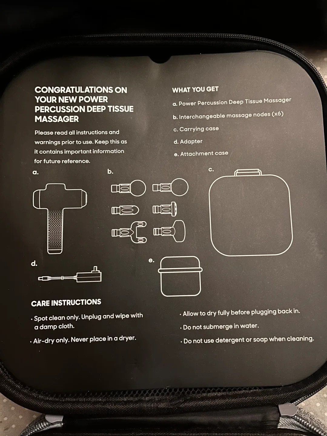 Sharper Image Deep Tissue Massager Accessories - photo 2