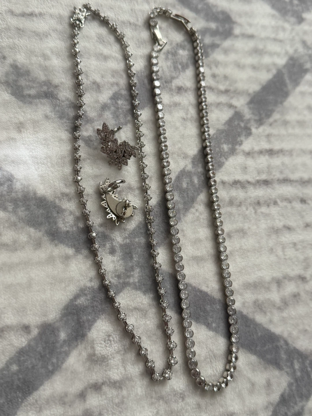 Necklaces and earrings