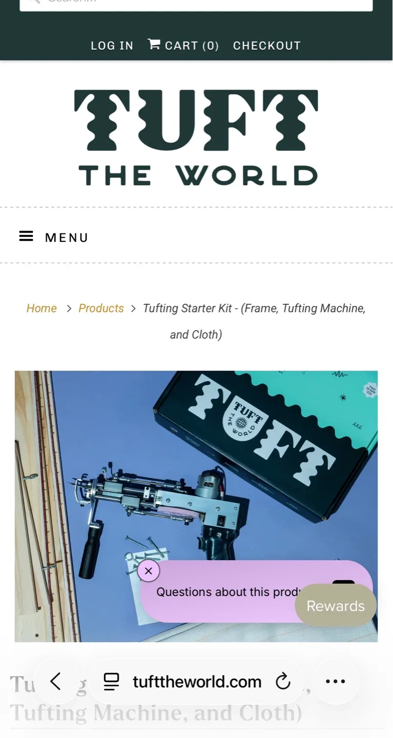 Tufting Starter Kit - Frame and Tufting Machine - photo 5