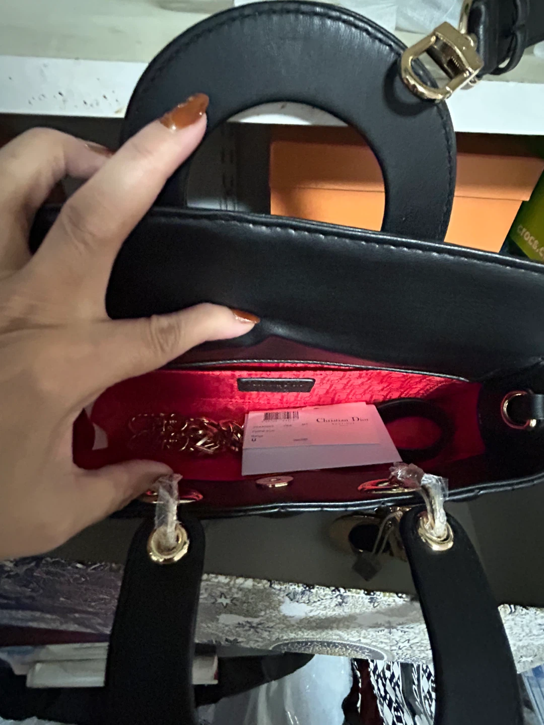 Black Leather Lady Handbag - photo 3