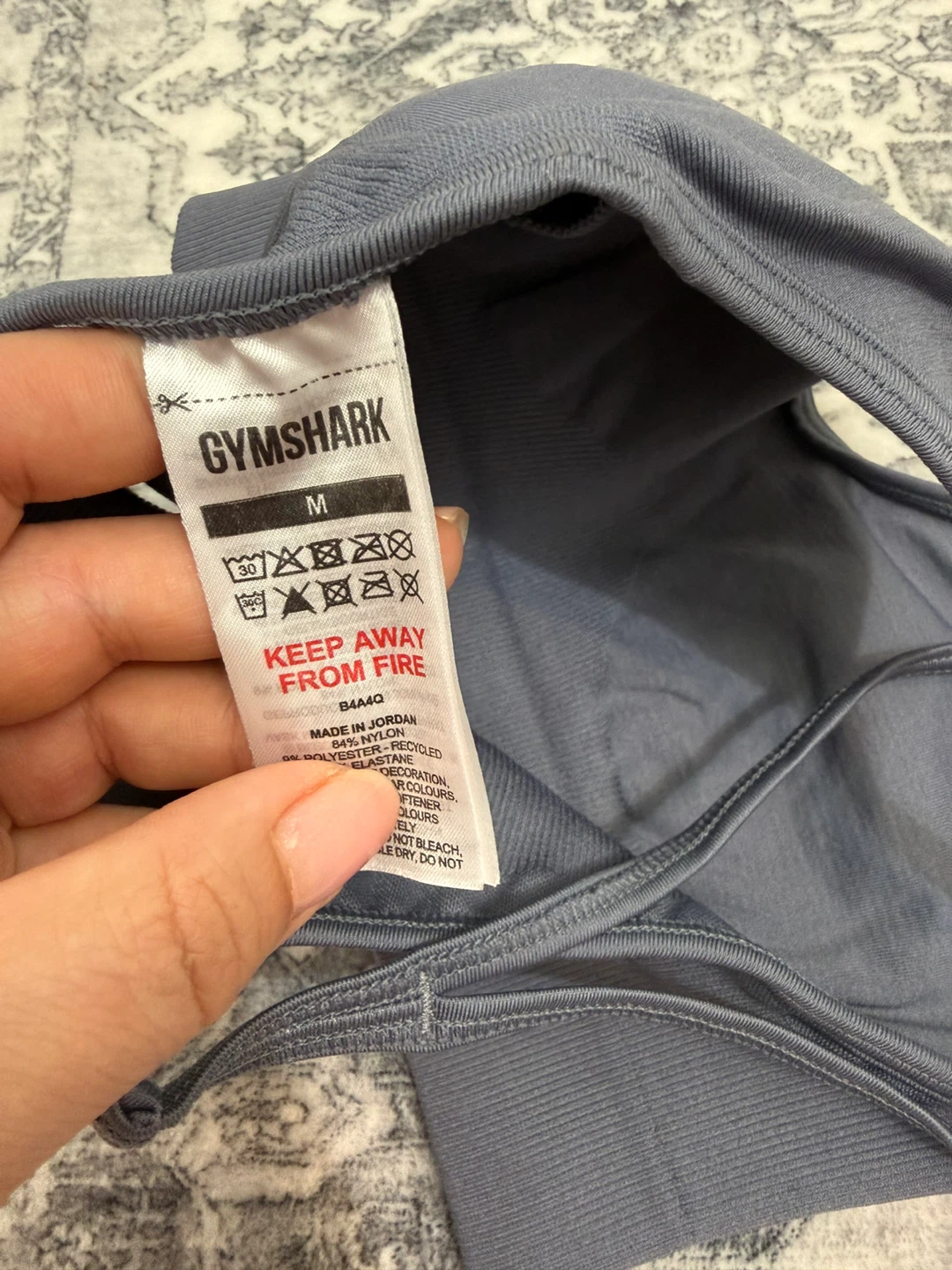 Gymshark Sports Bra - Grey, Size M - photo 3
