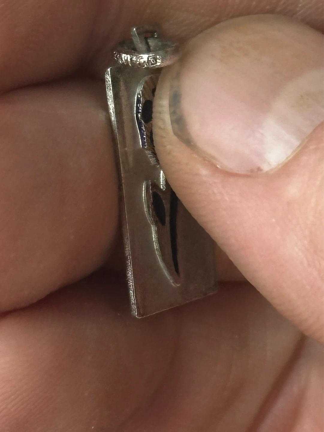 Vintage European 800 Virgin Mary Enamel Silver Charms - photo 4