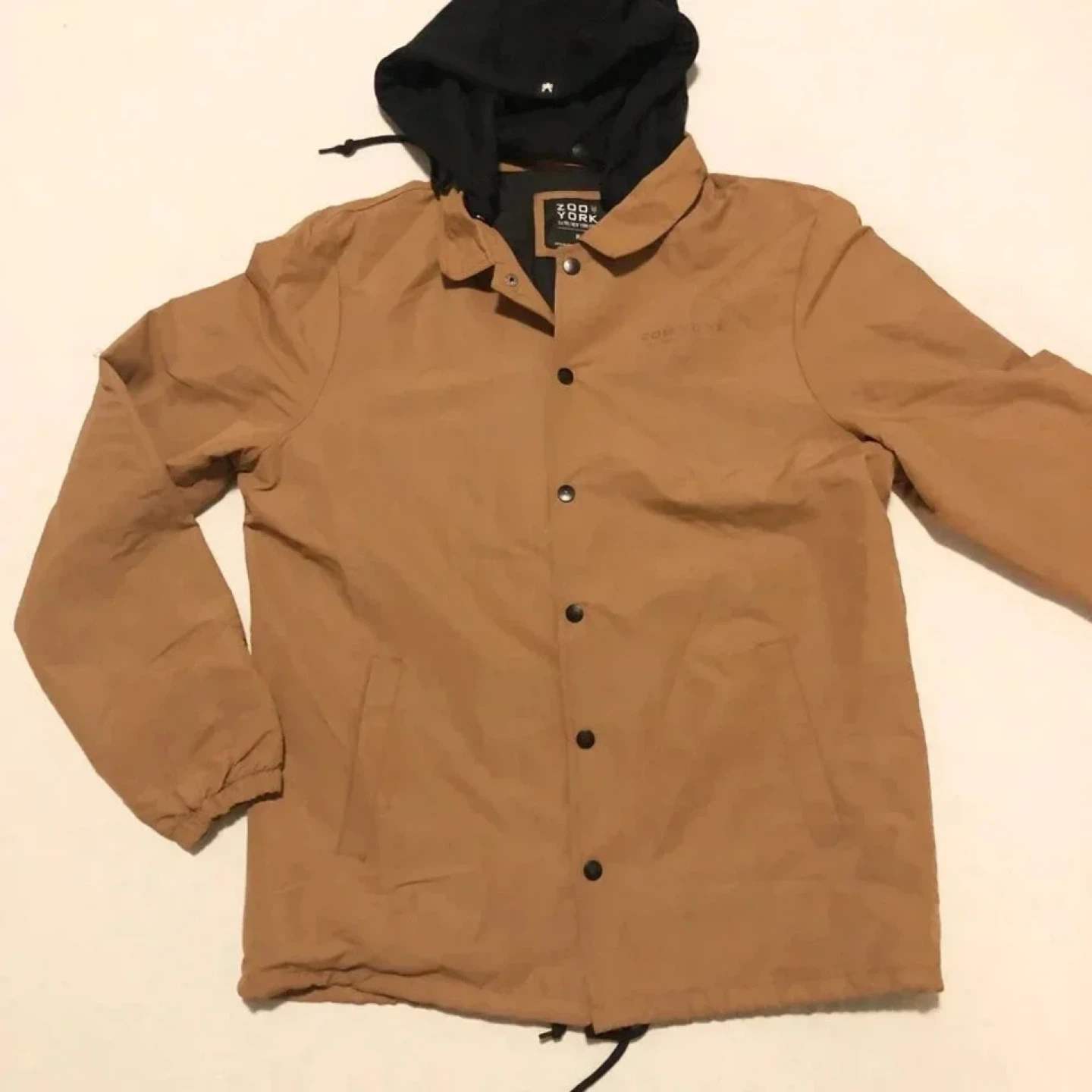 Zoo York Tan & Black Hooded Coach Jacket - photo 3