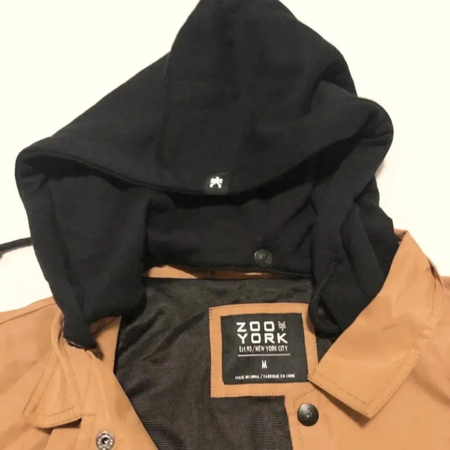 Zoo York Tan & Black Hooded Coach Jacket - photo 5