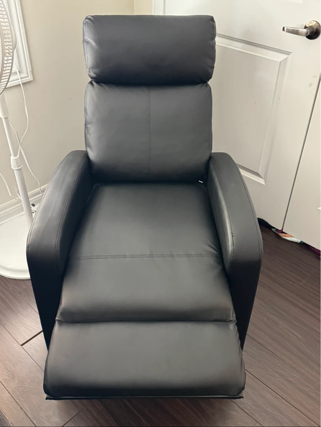 Black Leather Recliner Chair
