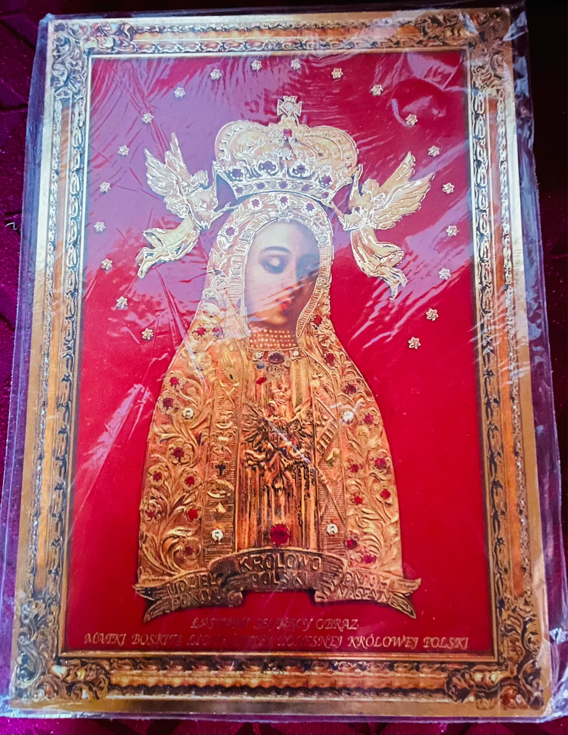 Catholic Icon of the Blessed Virgin Mary of Czestochowa
