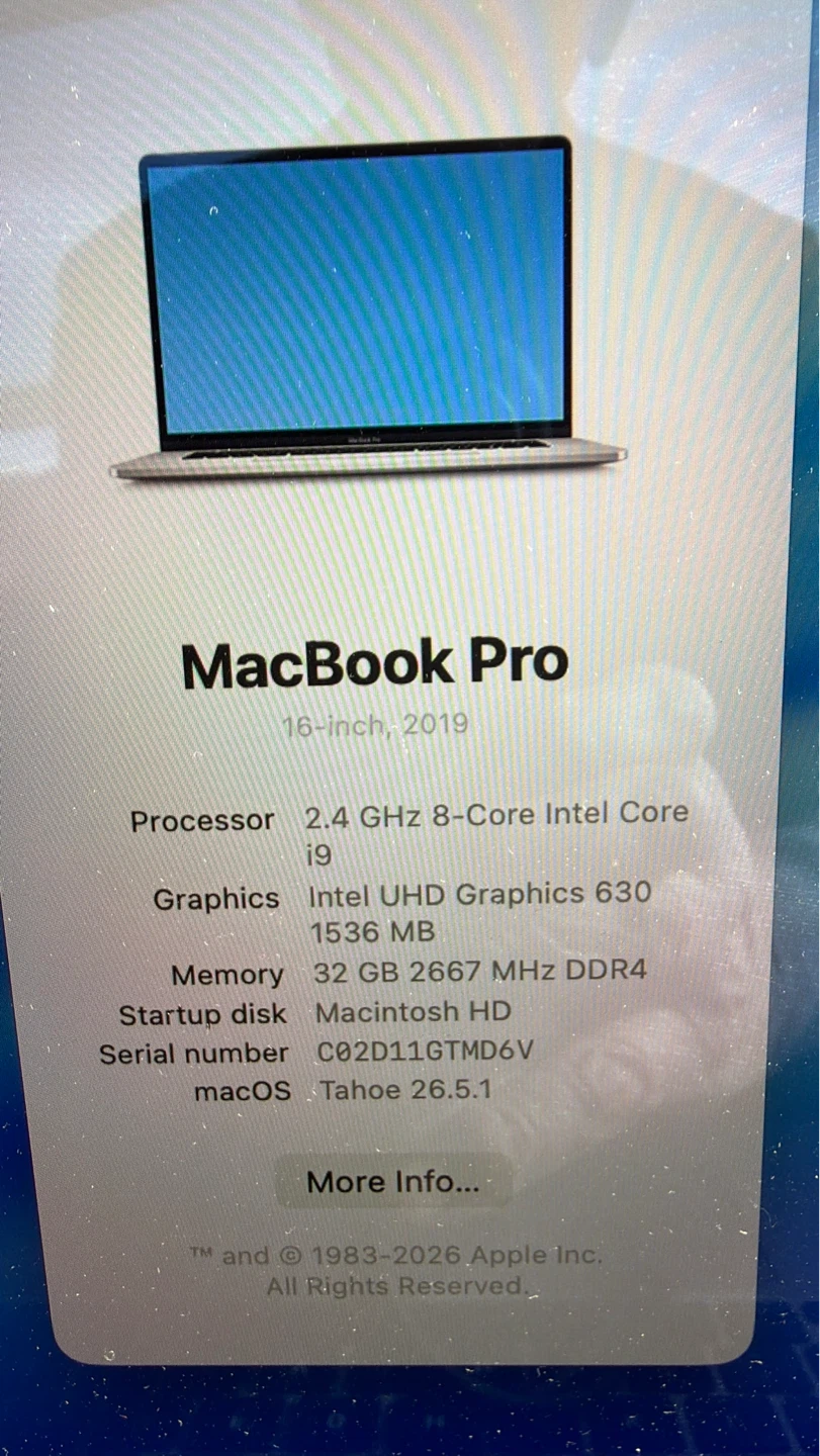 MacBook Pro 16”