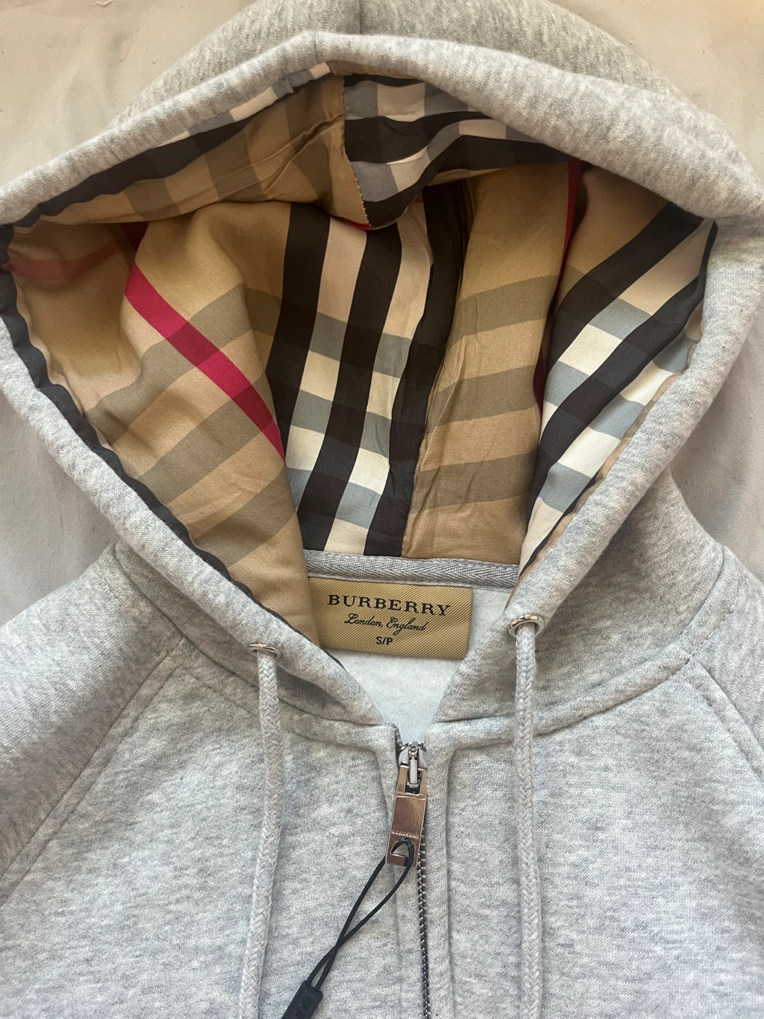 Grey Burberry Hoodie - Fits like XS - photo 3