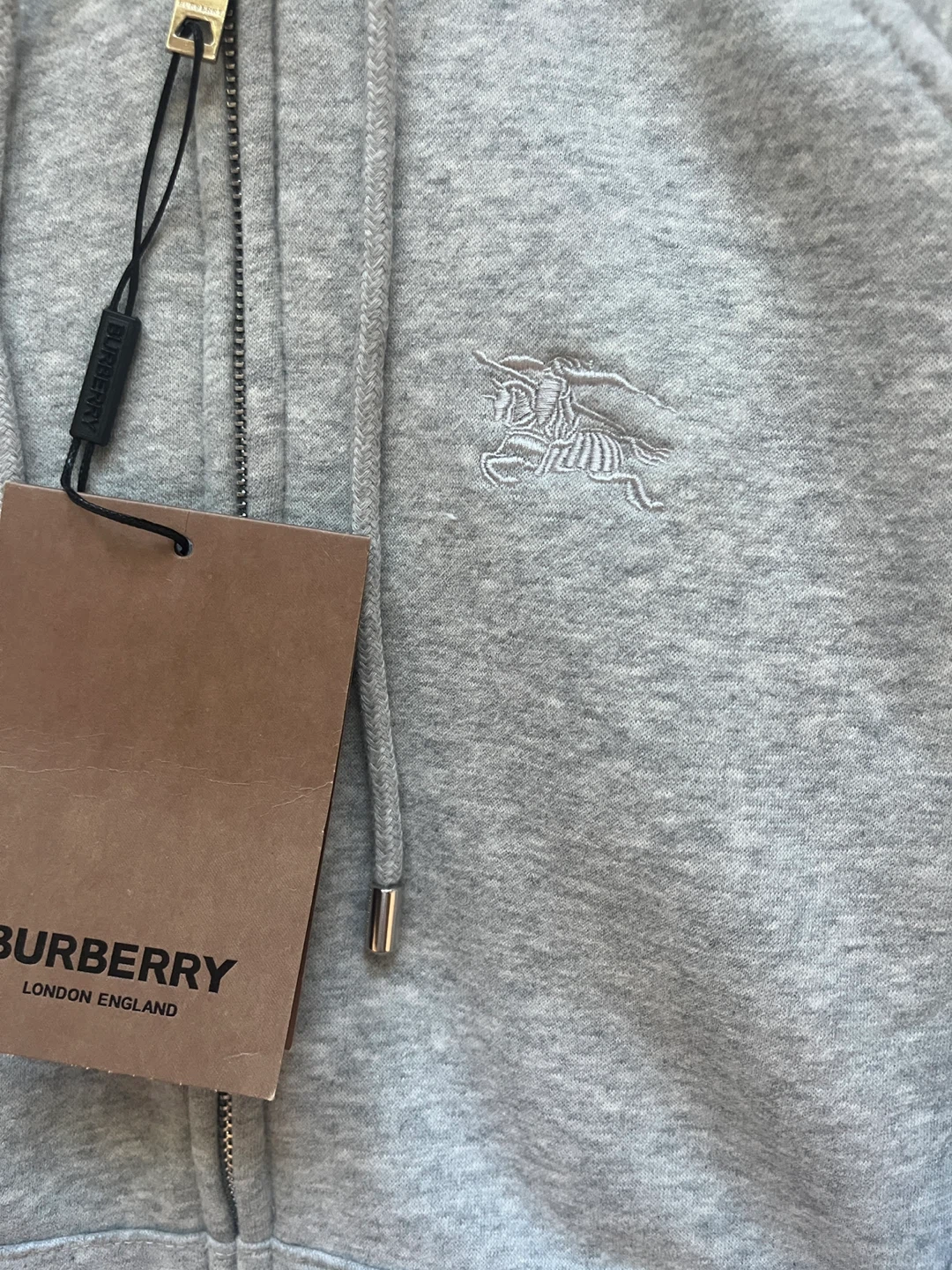 Grey Burberry Hoodie - Fits like XS - photo 2