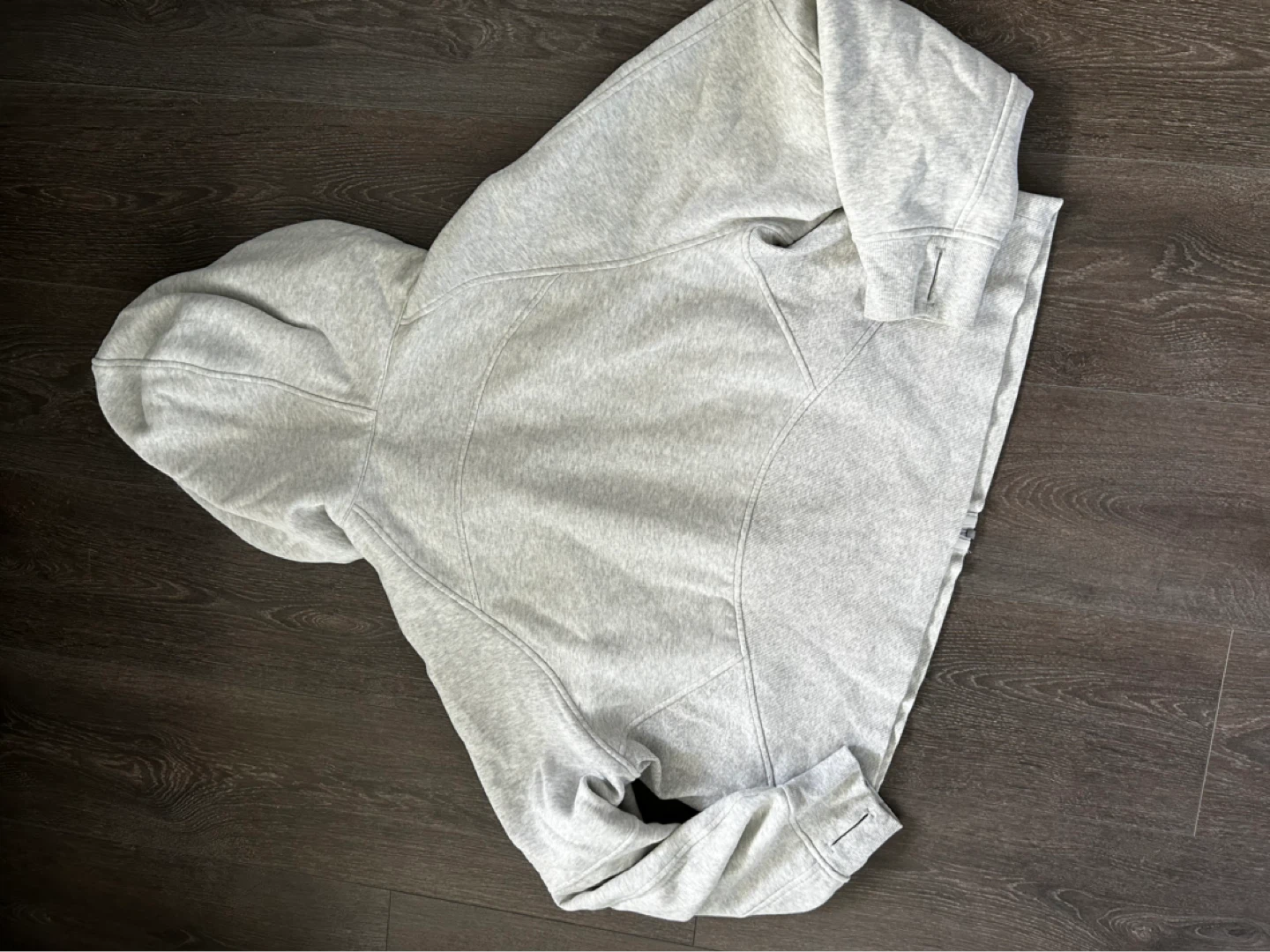 Lululemon Oversized Grey Full Zip Scuba - photo 2