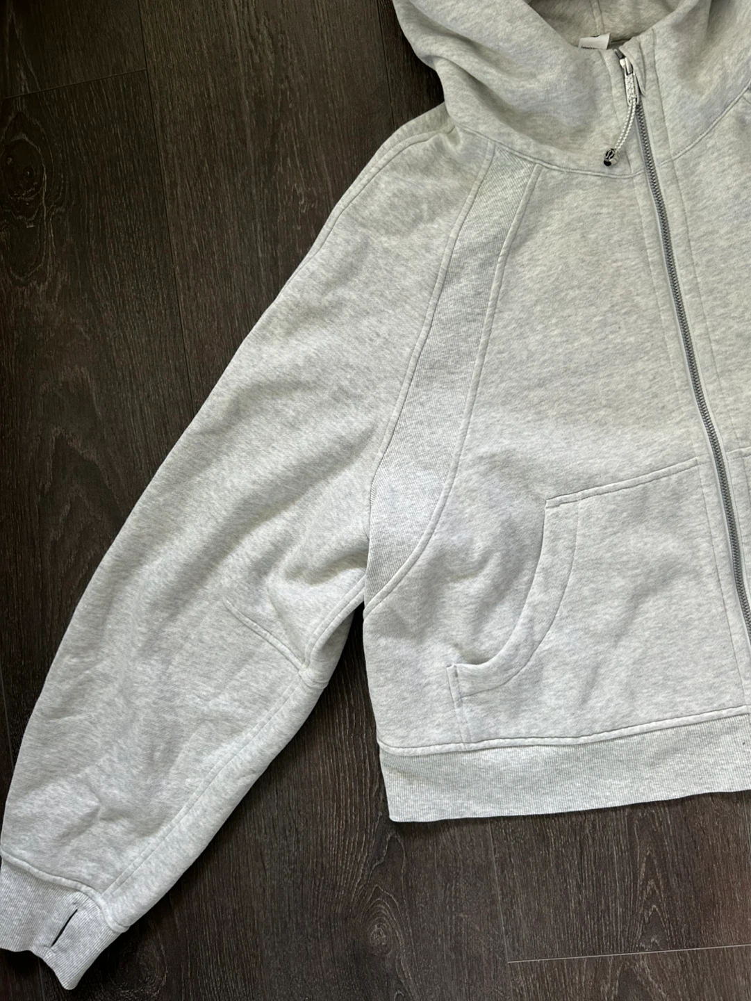 Lululemon Oversized Grey Full Zip Scuba - photo 5