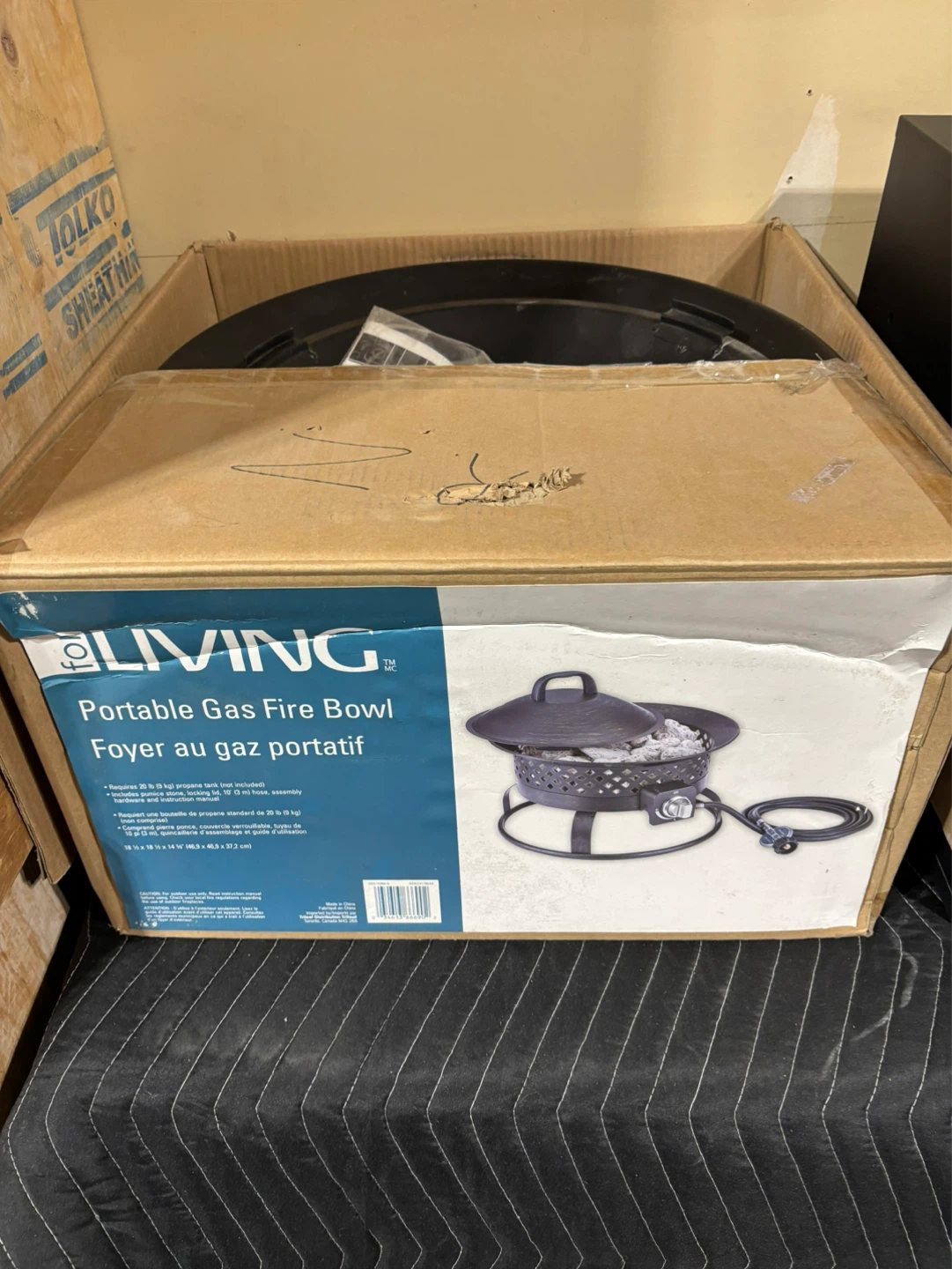 LIVING Portable Gas Fire Bowl
