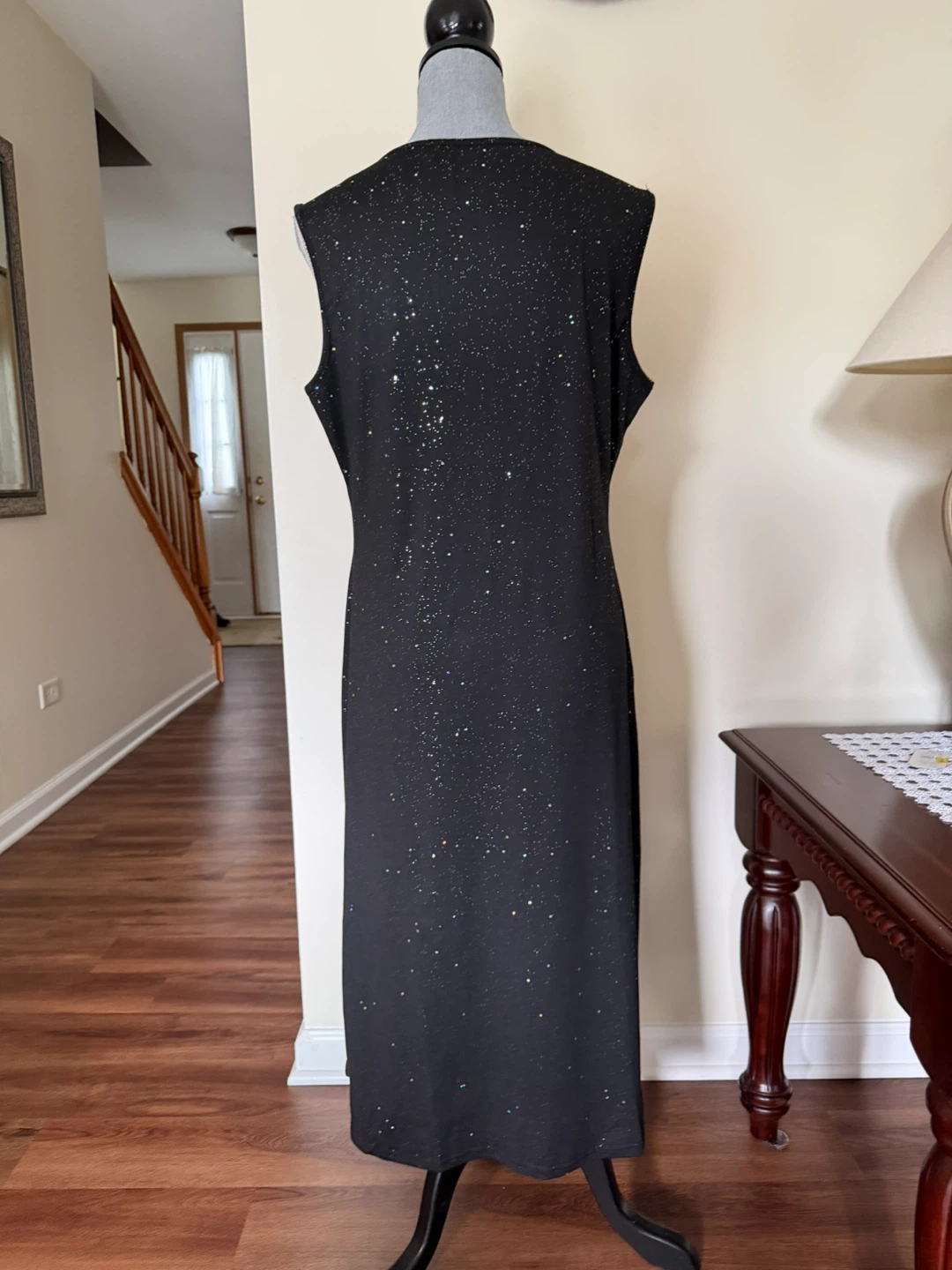 Black Sparkle Maxi Dress XXL - photo 3