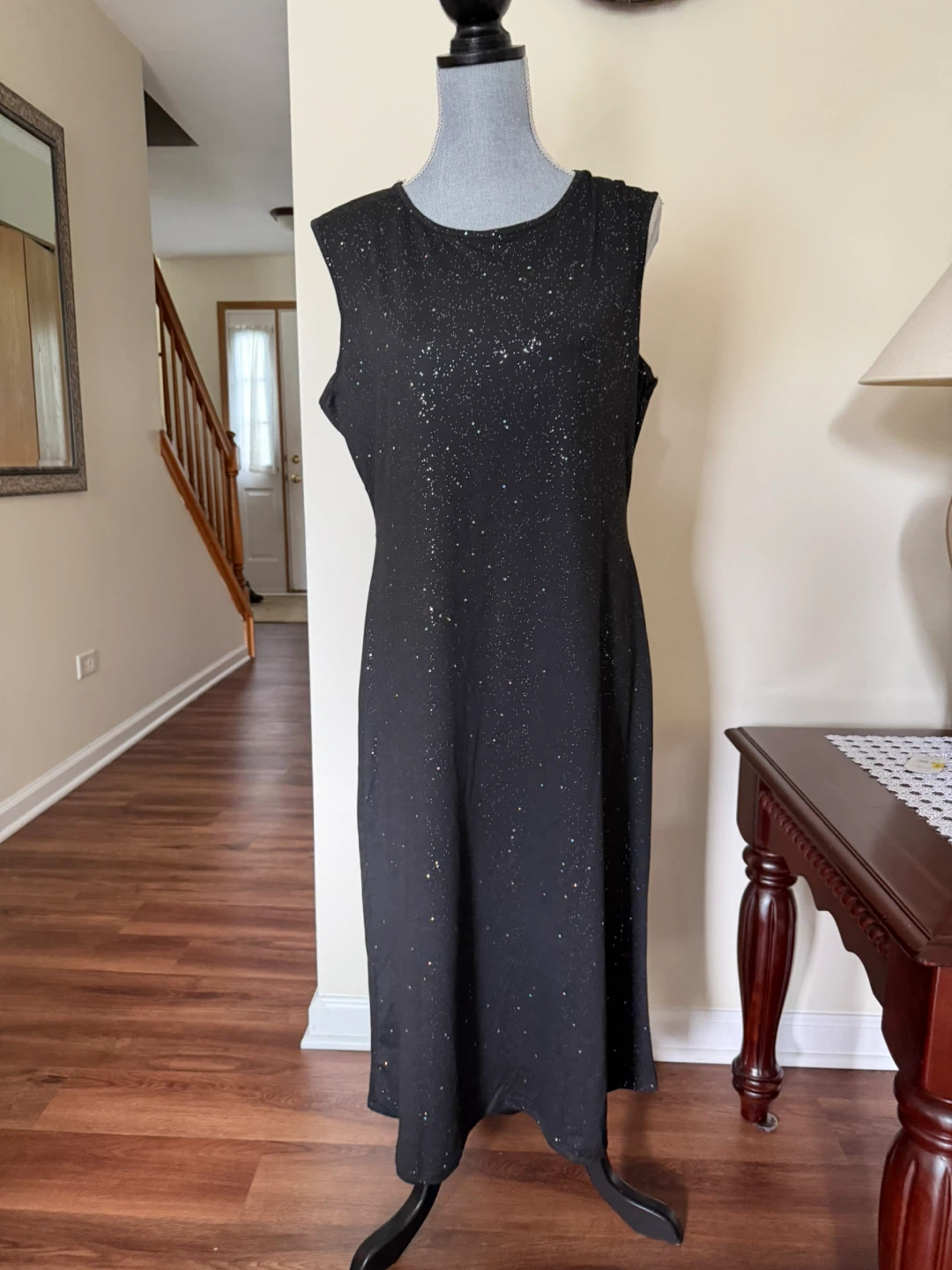 Black Sparkle Maxi Dress XXL - photo 2