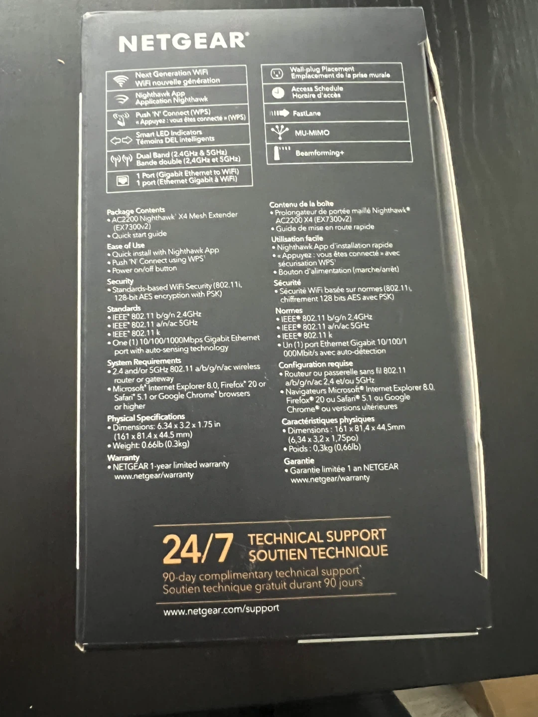 NETGEAR Nighthawk X4 WiFi Mesh Extender AC2200 - photo 2