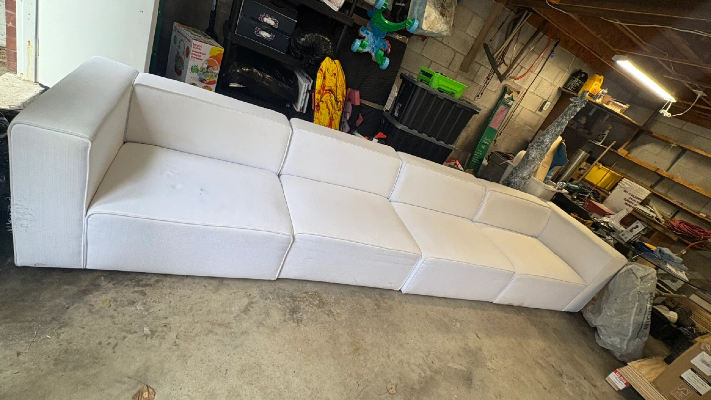White Sectional Sofa