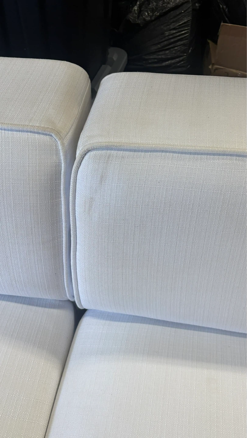 White Sectional Sofa - photo 5