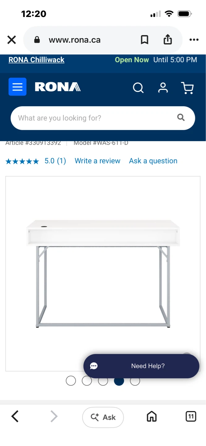 CorLiving Auston Computer Desk - White - photo 4
