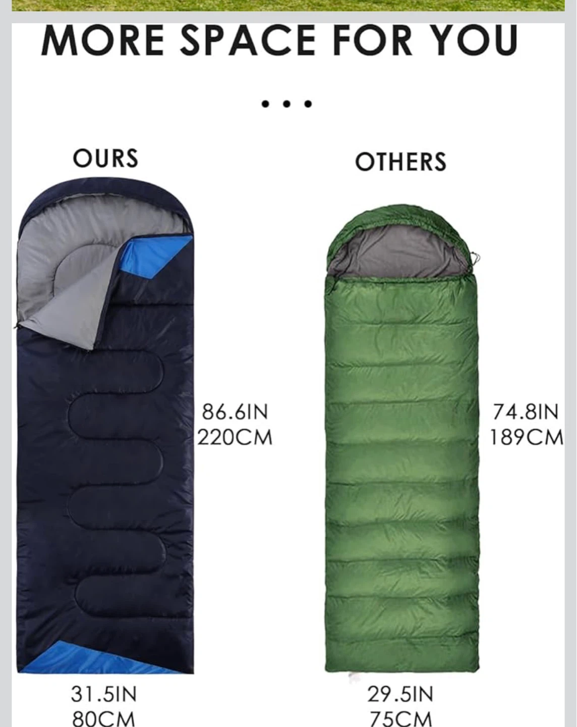New 3-Season Sleeping Bag - photo 4