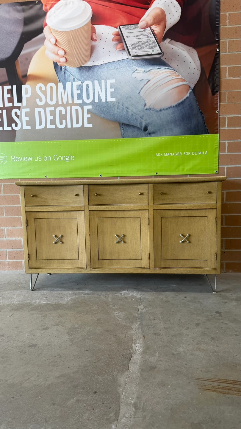 Bernhardt Wood Sideboard with 3 Doors and 3 Drawers