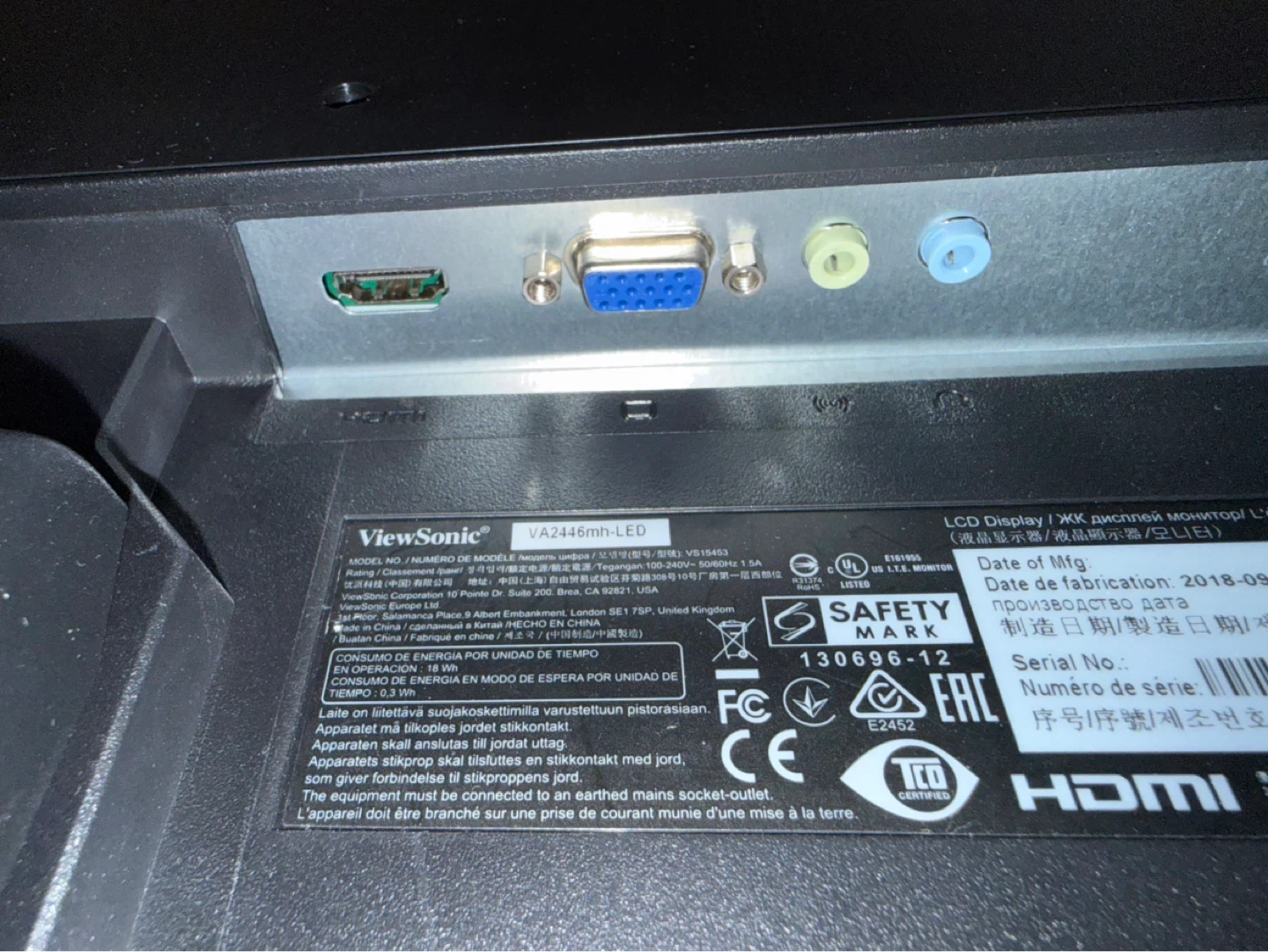 ViewSonic 24” monitor - photo 5