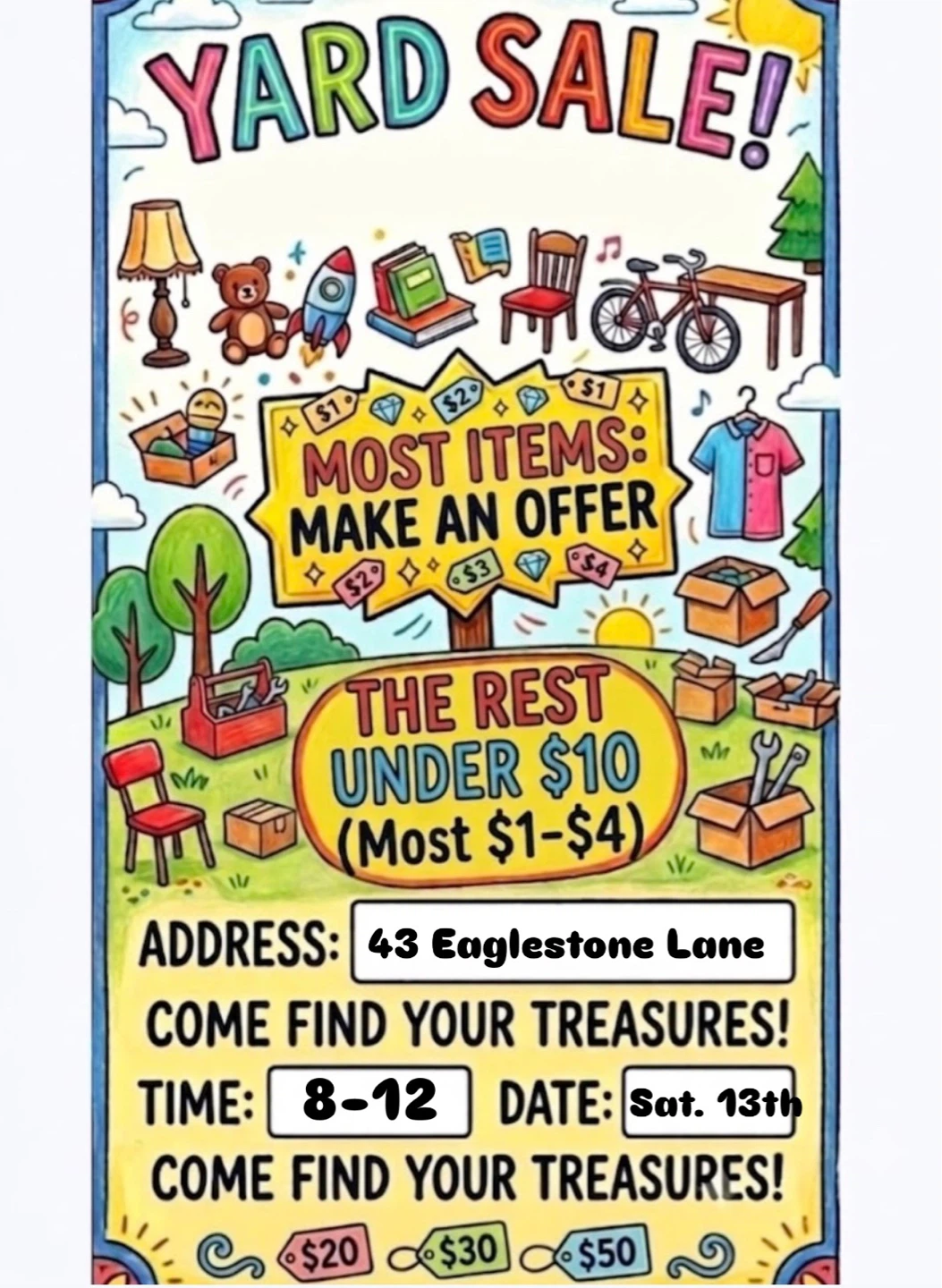 Yard Sale - Most items make an offer!