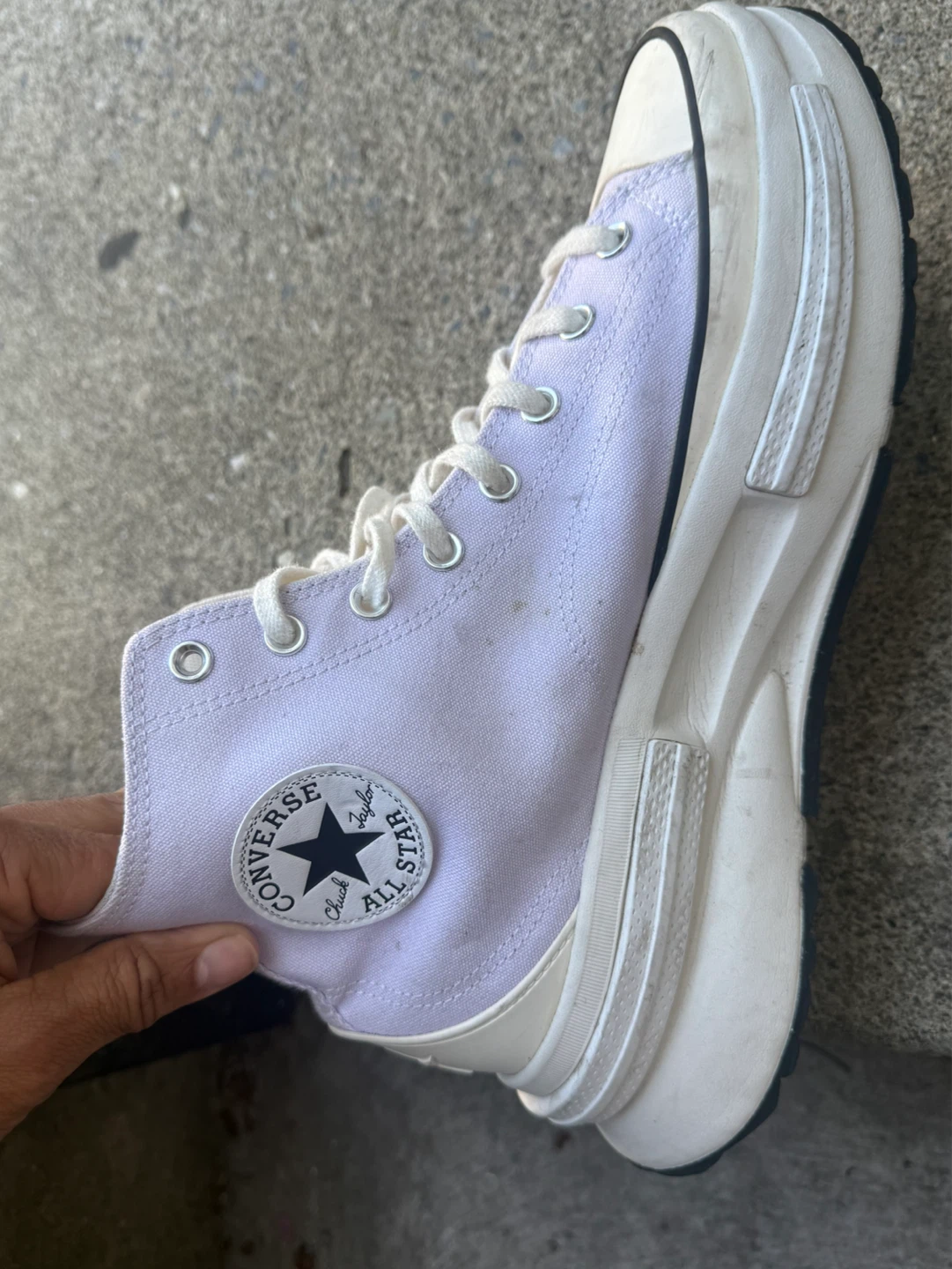 Converse All Star Lift Platform High Top Sneakers - Lavender