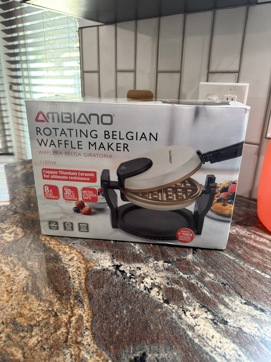 Ambiano Rotating Belgian Waffle Maker - photo 2