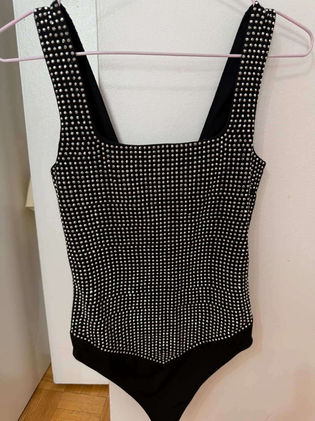 GOOD AMERICAN Rhinestone Bodysuit - Size S