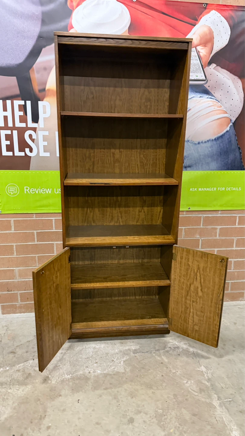 Drexel Wood Bookcase with Cabinet - photo 4