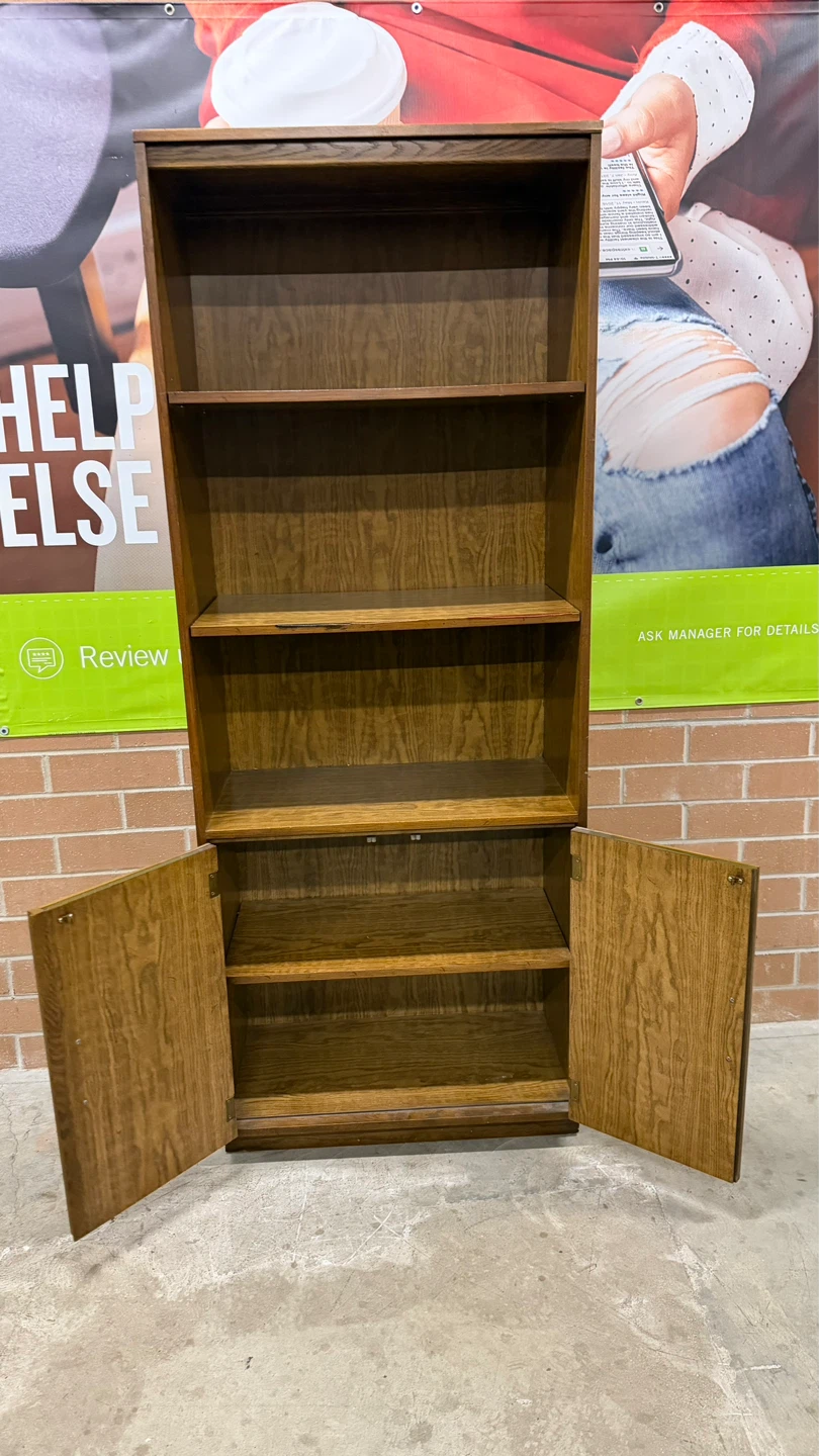 Drexel Wood Bookcase with Cabinet - photo 2