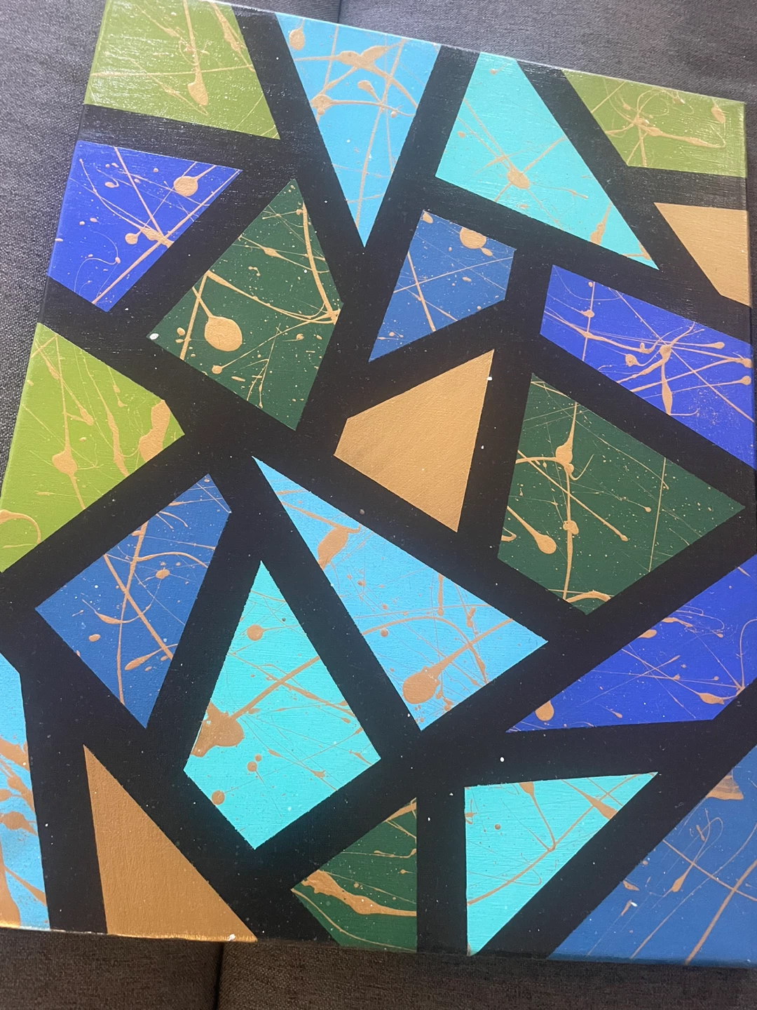 Abstract Geometric Canvas Art - photo 3