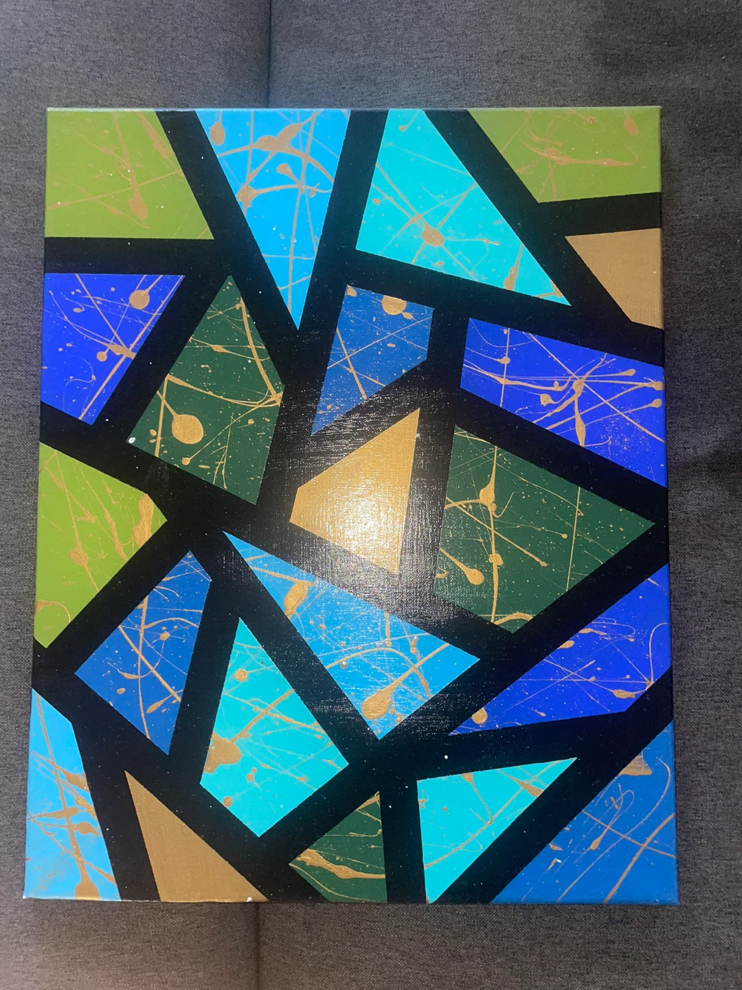 Abstract Geometric Canvas Art - photo 5