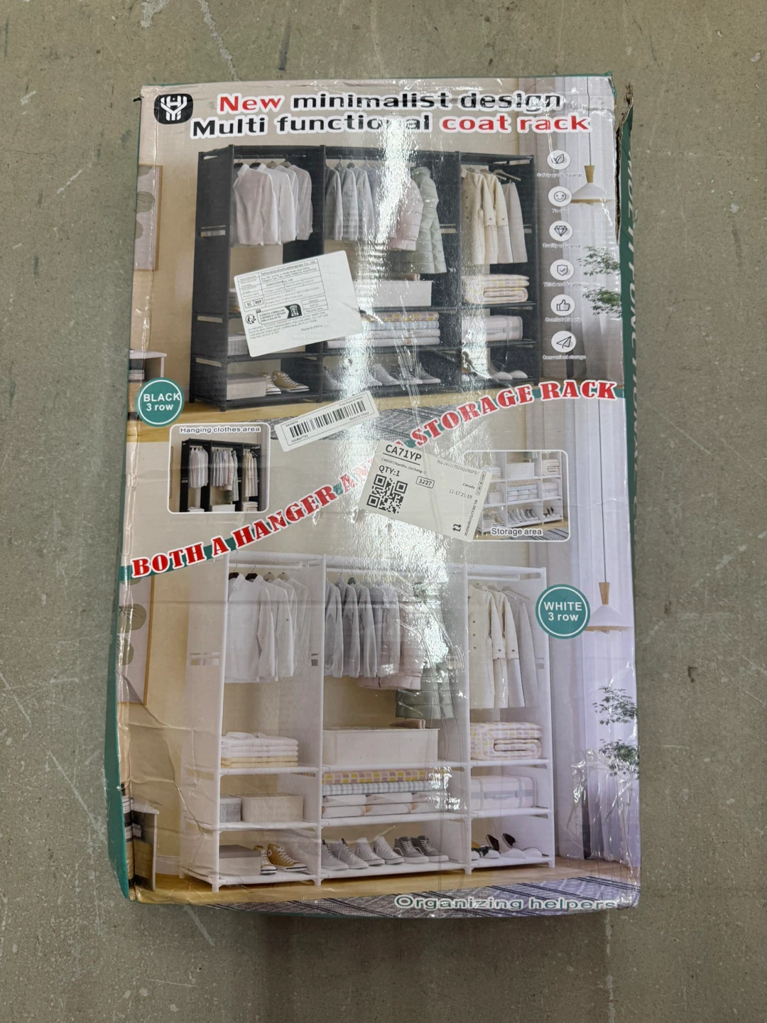 Multi-functional Coat Rack Storage Organizer
