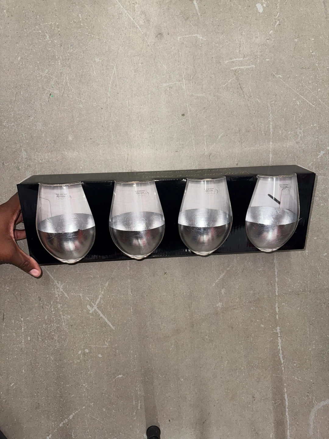 Set of 4 Stemless Wine Glasses - photo 2