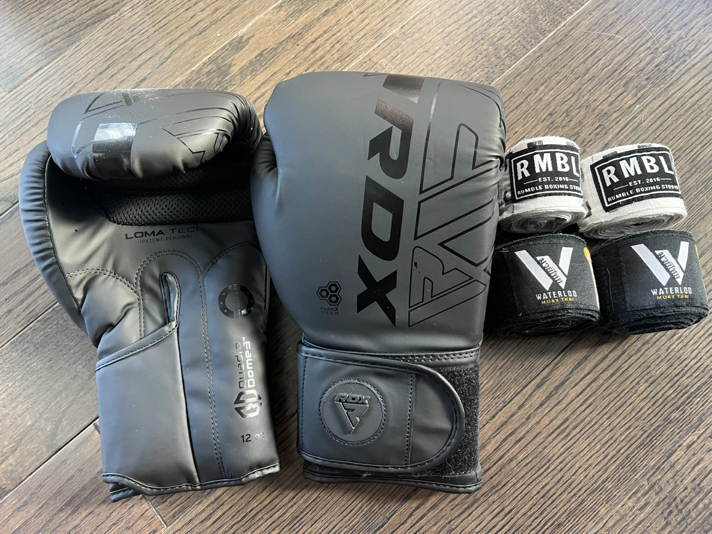 RDX Boxing Gloves 12 OZ & Wraps