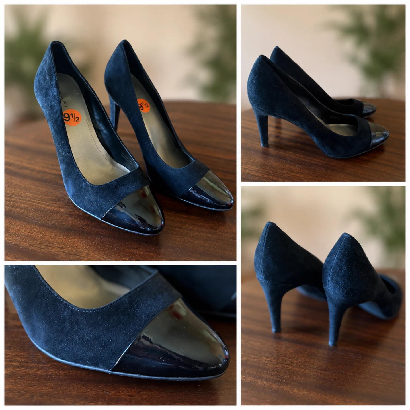 Black Suede Heels - Size 9 1/2