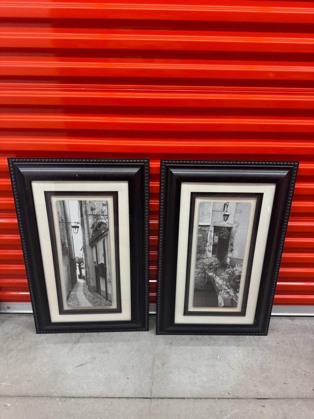 Pair of Framed Black and White Prints