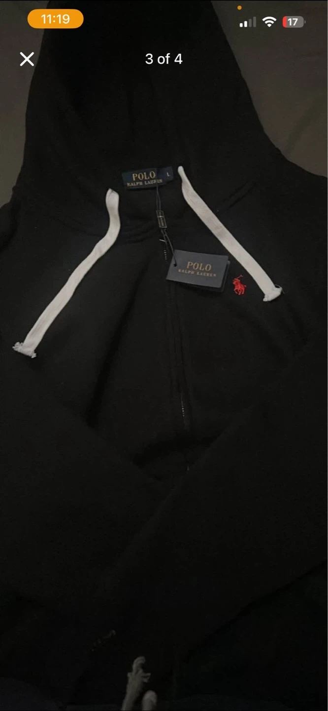 Polo Ralph Lauren Black Full Zip Hoodie - photo 2