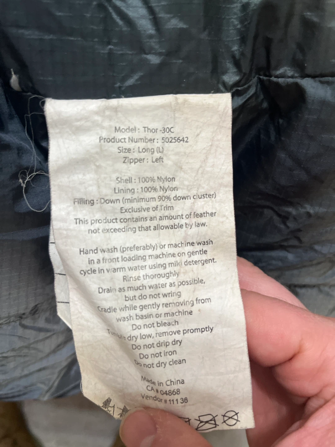 MEC Thor -30C Sleeping Bag Long (L) - photo 2
